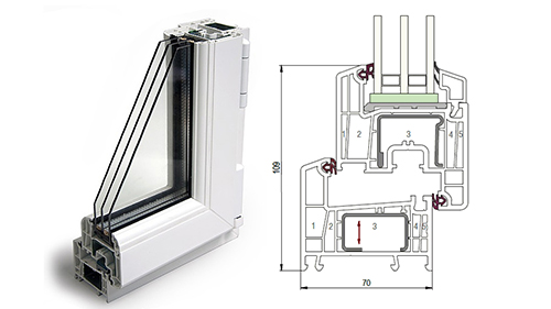 Балконный блок 1500 x 2200 - REHAU Delight-Design 32 мм Голицыно