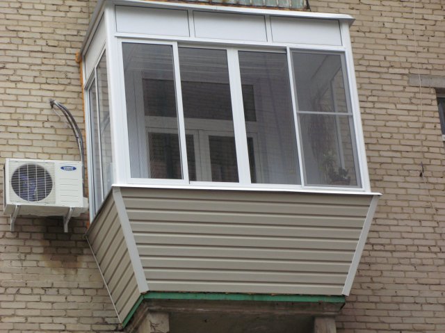 Остекление балконов в хрущевке с выносом по цене от производителя Голицыно