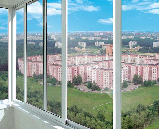 Холодное алюминиевое остекление балконов Голицыно