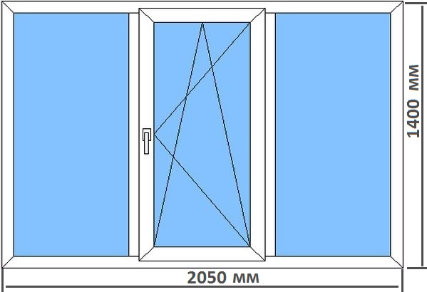 Стандартные размеры пластиковых окон в типовых домах Голицыно
